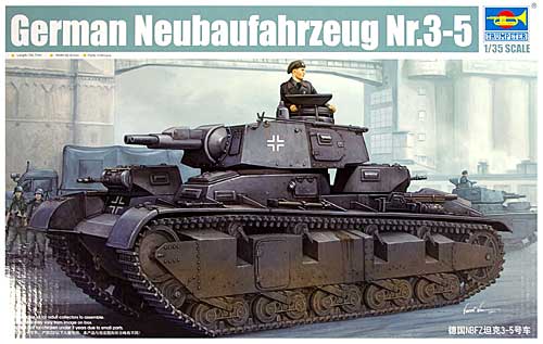 ドイツ ノイバウファールツォイク Nr.3-5 (クルップ砲塔) プラモデル (トランペッター 1/35 ＡＦＶシリーズ No.05529) 商品画像