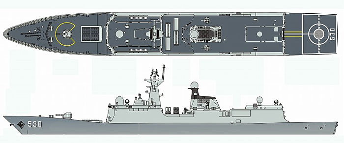 054A 中国海軍 江凱 (ジャンカイ) 2型 フリゲート 初期型 プラモデル (ドリームモデル 1/700 艦船モデル No.DM70001) 商品画像_2