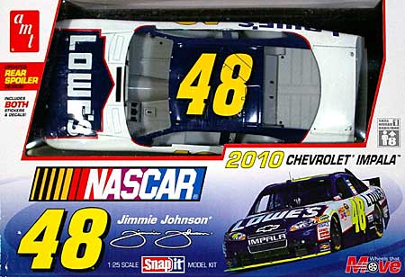 ジミー・ジョンソン #48 (2010 シボレー・インパラ) プラモデル (amt NASCAR スナップフィット キット No.AMT707/12) 商品画像