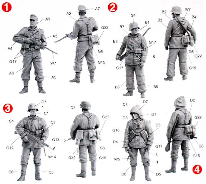 ドイツ軍 武装親衛隊 擲弾兵 冬季装備 1944-45 プラモデル (ドラゴン 1/35 '39-'45 Series No.6704) 商品画像_1