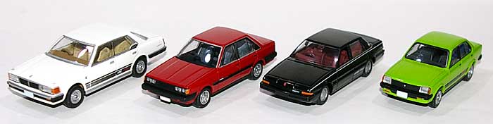 1980年代のターボ車 4MODELS ミニカー (トミーテック 日本車の時代 No.Vol.001) 商品画像_1