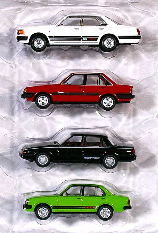 1980年代のターボ車 4models トミーテック ミニカー