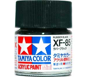 XF-85 ラバーブラック 塗料 (タミヤ タミヤカラー アクリル塗料ミニ No.XF085) 商品画像