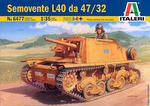 イタリア自走砲 セモベンテ L40 da 47/32 プラモデル (イタレリ 1/35 ミリタリーシリーズ No.6477) 商品画像