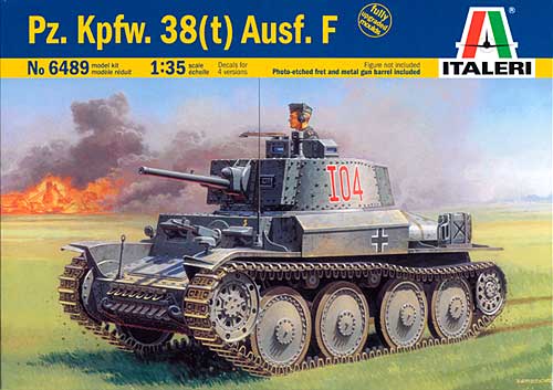 ドイツ戦車 38(t) F型 (Pz.Kpfw.38t Ausf.F) プラモデル (イタレリ 1/35 ミリタリーシリーズ No.6489) 商品画像