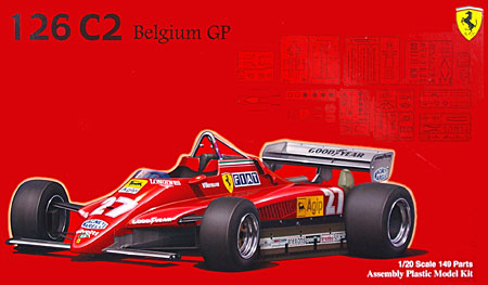 フェラーリ 126C2 ベルギーグランプリ プラモデル (フジミ 1/20 GPシリーズ No.GP031) 商品画像