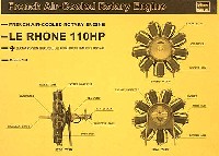 ハセガワ ミュージアムモデル シリーズ ル・ローヌ 110馬力 エンジン (LE RHONE 110HP)