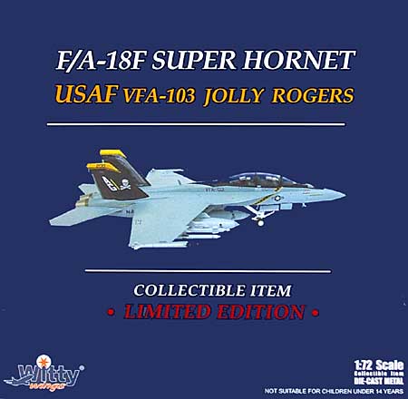 F/A-18F スーパーホーネット VFA-103 ジョリー・ロジャース (AG200) 完成品 (ウイッティ・ウイングス 1/72 スカイ ガーディアン シリーズ （現用機） No.75129) 商品画像