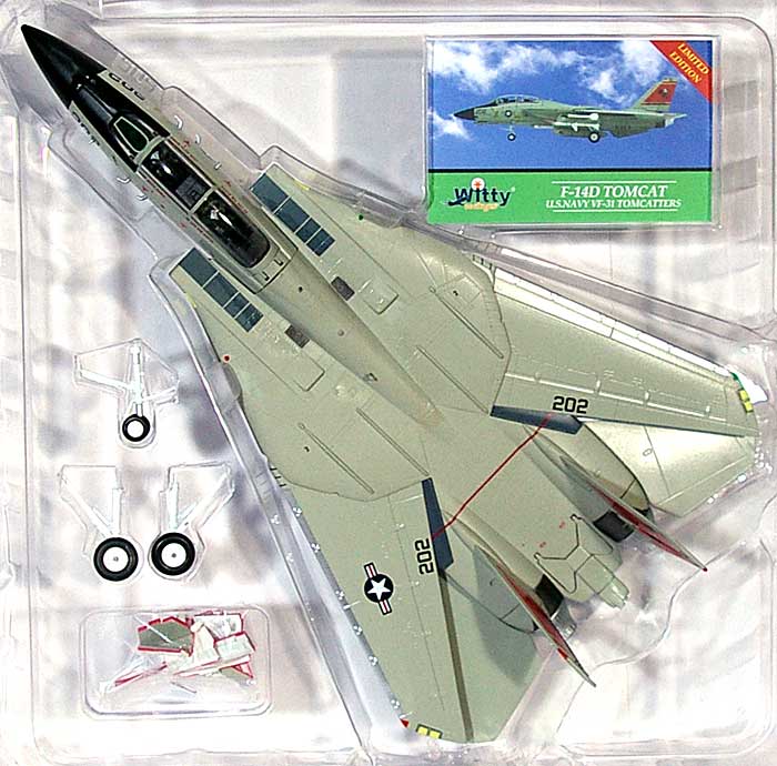 F-14D トムキャット アメリカ海軍 VF-31 トムキャッターズ (AE202) 完成品 (ウイッティ・ウイングス 1/72 スカイ ガーディアン シリーズ （現用機） No.75164) 商品画像_1