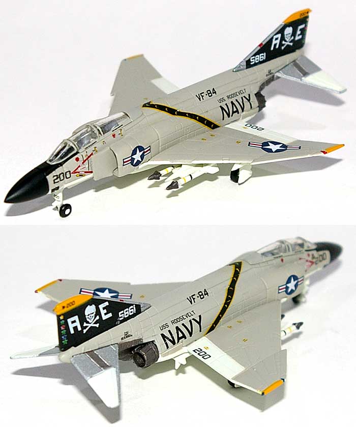 F-4J ファントム 2 VF-84 ジョリー ロジャース 空母ルーズベルト搭載機 (200) 完成品 (ヘルパ herpa Wings （ヘルパ ウイングス） No.554541) 商品画像_1