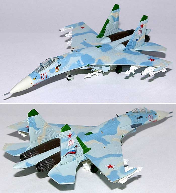 スホーイ Su-27 フランカー ロシア海軍 One Kopeck 第689独立戦闘機連帯 完成品 (ヘルパ herpa Wings （ヘルパ ウイングス） No.554589) 商品画像_1