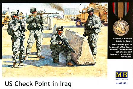 アメリカ 現用陸軍 中東拠点警備 フル装備 (US Check Point in Iraq) プラモデル (マスターボックス 1/35 ミリタリーミニチュア No.MB3591) 商品画像