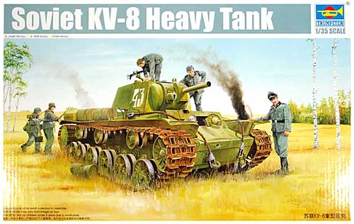 ソビエト KV-8 重戦車 プラモデル (トランペッター 1/35 AFVシリーズ No.01565) 商品画像