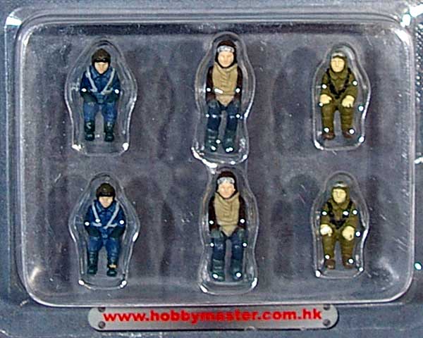 パイロットフィギュアセット (独・英空軍・日本海軍 各2体セット) 完成品 (ホビーマスター エアクラフト アクセサリー No.HP0004) 商品画像_1