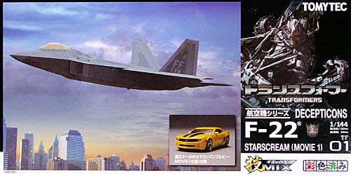 DECEPTICONS F-22 スタースクリーム (MOVIE 1) プラモデル (トミーテック 技MIX No.TF001) 商品画像