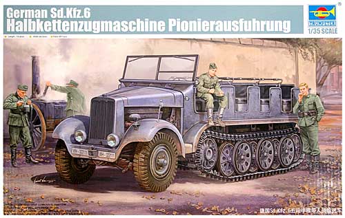 ドイツ Sd.kfz.6 5tハーフトラック (BN9b) 工兵タイプ プラモデル (トランペッター 1/35 AFVシリーズ No.05530) 商品画像