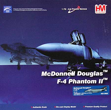 F-4N ファントム 2 VF-161 チャージャーズ 完成品 (ホビーマスター 1/72 エアパワー シリーズ （ジェット） No.HA1965) 商品画像