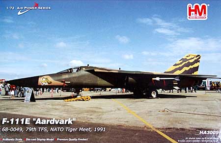 F-111E アードバーク タイガーミート 1991 (68-0049) 完成品 (ホビーマスター 1/72 エアパワー シリーズ （ジェット） No.HA3009) 商品画像