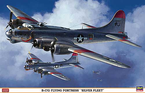 B-17G フライング フォートレス シルバー フリート プラモデル (ハセガワ 1/72 飛行機 限定生産 No.01961) 商品画像