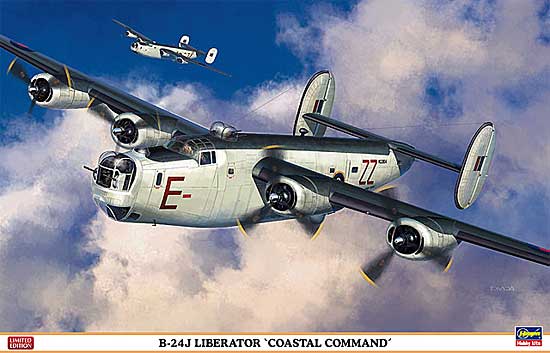 B-24J リベレーター コースタル コマンド プラモデル (ハセガワ 1/72 飛行機 限定生産 No.01960) 商品画像