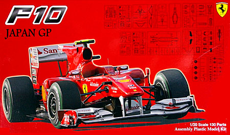 フェラーリ F10 日本GP プラモデル (フジミ 1/20 GPシリーズ No.GP032) 商品画像