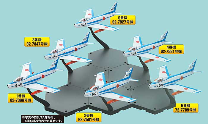 ファーストブルーインパルス F-86F セイバー (1BOX) プラモデル (童友社 1/144 現用機コレクション No.021B) 商品画像_1