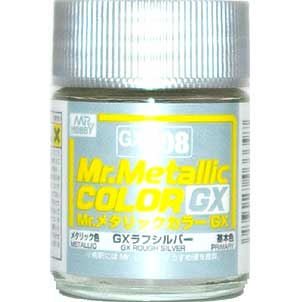 GX ラフシルバー (メタリック) (GX-208) 塗料 (GSIクレオス Mr.メタリックカラー GX No.GX-208) 商品画像