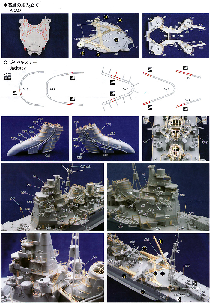 高雄型リテイク版 専用エッチングセット エッチング (アオシマ 1/350 アイアンクラッド ディテールアップパーツ No.0001899) 商品画像_3