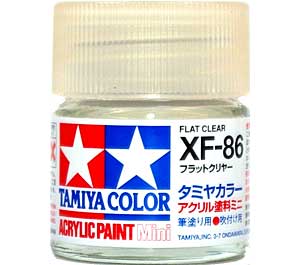XF-86 フラットクリヤー 塗料 (タミヤ タミヤカラー アクリル塗料ミニ No.XF086) 商品画像