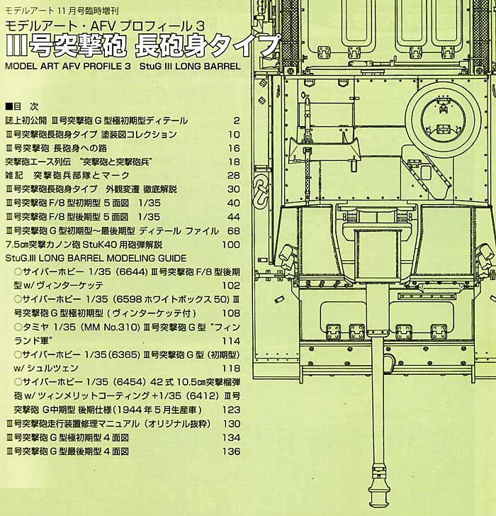 3号突撃砲 長砲身タイプ 本 (モデルアート モデルアート AFV プロフィール No.003) 商品画像_1