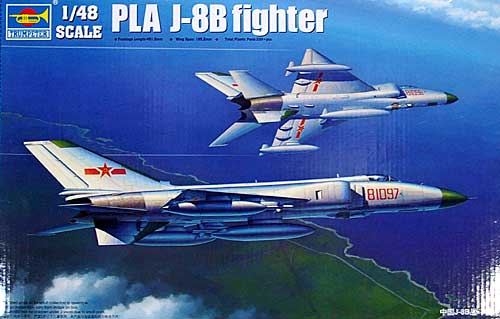 中国空軍 J-8-2B 戦闘機 フィンバックF プラモデル (トランペッター 1/48 エアクラフト プラモデル No.02845) 商品画像