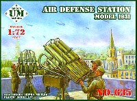 ユニモデル 1/72 AFVキット ロシア マキシム 4連装 対空機関銃