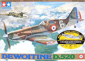 デヴァアティーヌ D.520 プラモデル (タミヤ 1/48 飛行機 スケール限定品 No.89583) 商品画像