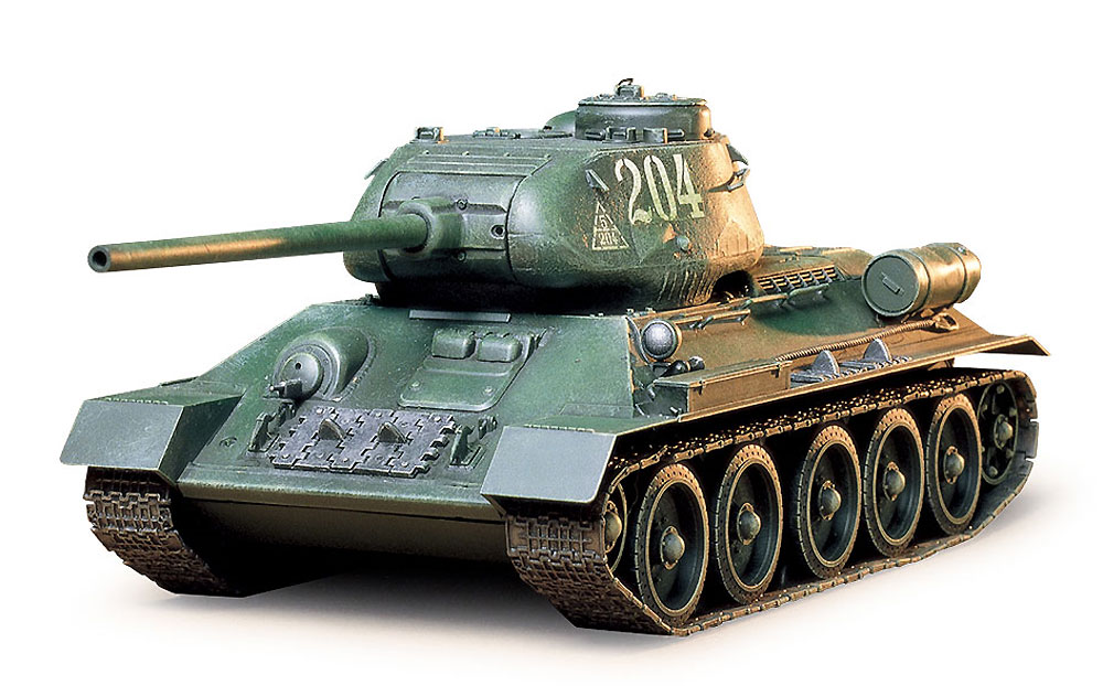 ソビエト T34/85 中戦車 プラモデル (タミヤ 1/35 ミリタリーミニチュアシリーズ No.138) 商品画像_1