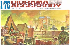 ジオラマアクセサリー　レンガ・テント・ドラム缶・補助タンク・土のう・橋板 プラモデル (フジミ 1/76 ナナロクシリーズ No.038) 商品画像