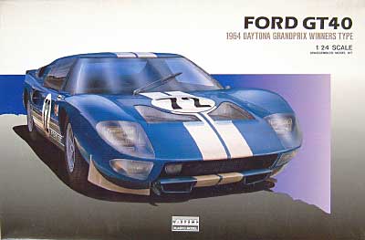 フォード GT40 (1964 デイトナGP優勝車） プラモデル (マイクロエース 1/24 Grand Prix Car Series No.002) 商品画像