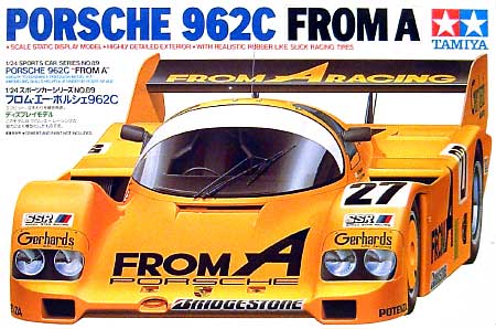 フロム エー ポルシェ 962C プラモデル (タミヤ 1/24 スポーツカーシリーズ No.089) 商品画像