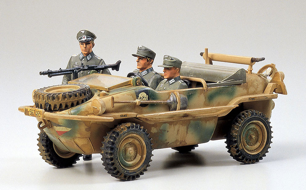 ドイツ 水陸両用車 シュビームワーゲン プラモデル (タミヤ 1/35 ミリタリーミニチュアシリーズ No.003) 商品画像_2