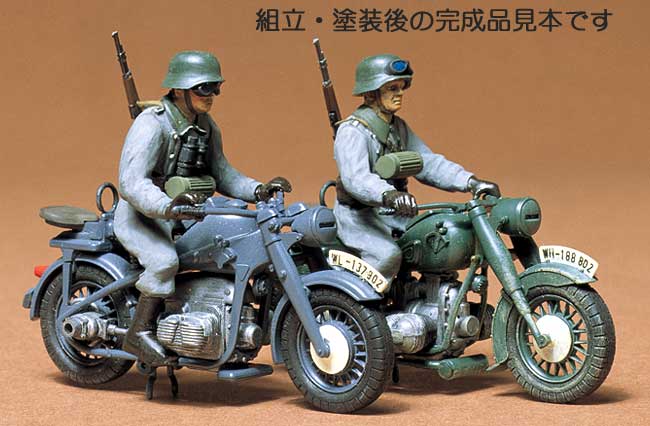 ツェンダップ KS750 & BMW R75 プラモデル (タミヤ 1/35 ミリタリーミニチュアシリーズ No.023) 商品画像_3