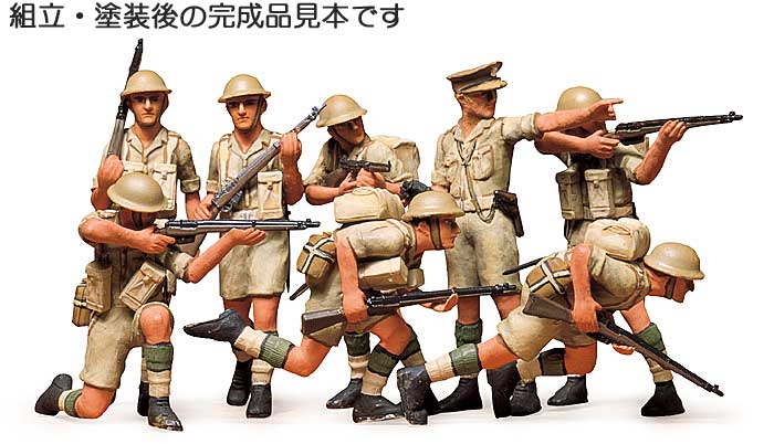 イギリス 第8軍歩兵セット 砂漠のネズミ プラモデル (タミヤ 1/35 ミリタリーミニチュアシリーズ No.032) 商品画像_3