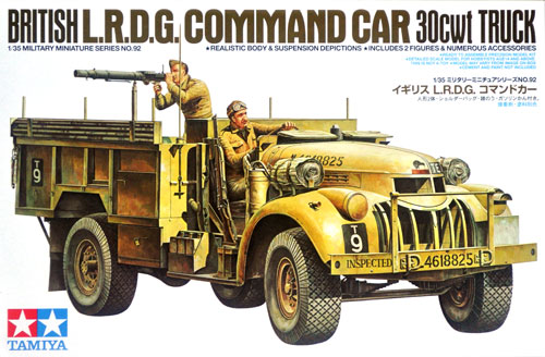 イギリス L.R.D.G. コマンドカー プラモデル (タミヤ 1/35 ミリタリーミニチュアシリーズ No.092) 商品画像