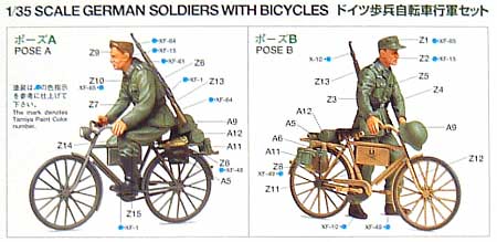 ドイツ歩兵 自転車行軍セット プラモデル (タミヤ 1/35 ミリタリーミニチュアシリーズ No.240) 商品画像_1