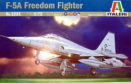 F-5A　フリーダムファイター プラモデル (イタレリ 1/72 航空機シリーズ No.1231) 商品画像