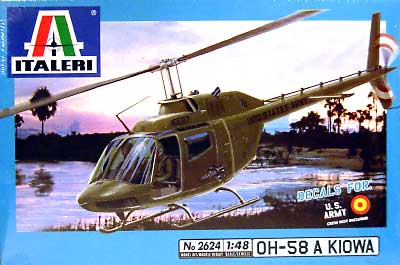 OH-58A カイオワ プラモデル (イタレリ 1/48 飛行機シリーズ No.2624) 商品画像