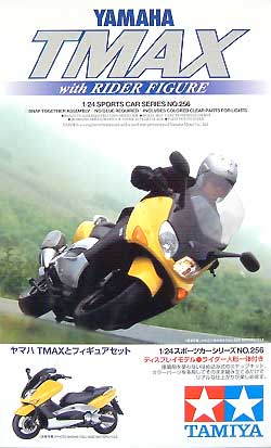 ヤマハ T-MAX と フィギュアセット プラモデル (タミヤ 1/24 スポーツカーシリーズ No.256) 商品画像