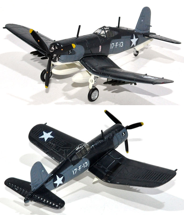 ヴォート F4U-1 コルセア VF-17 ジョリー・ロジャース (USSバンカーヒル 1943年) 完成品 (Avioni-X ダイキャスト製完成品モデル No.AV441011) 商品画像_2