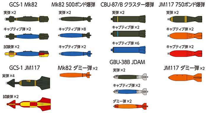 航空自衛隊 空自 ウエポンセット 1 プラモデル (トミーテック 技MIX No.AC901) 商品画像_1