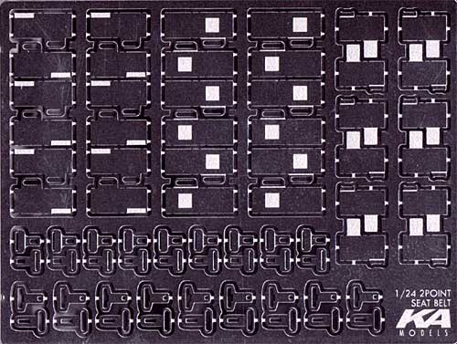 2点式 レーシングシートベルト エッチング (KA Models カーモデル用 エッチングパーツ No.KA-24002) 商品画像_1