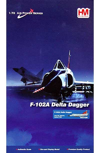 F-102A デルタダガー ケフラビック空軍基地 完成品 (ホビーマスター 1/72 エアパワー シリーズ （ジェット） No.HA3109) 商品画像