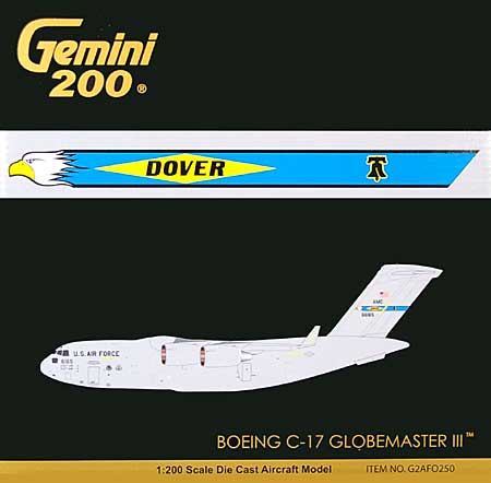 C-17 グローブマスター 3 U.S.A.F. 436AW ドーバー空軍基地 (06-6165) 完成品 (ジェミニ ジェット 1/200 ジェミニ 200 （Gemini 200） No.G2AF0250) 商品画像